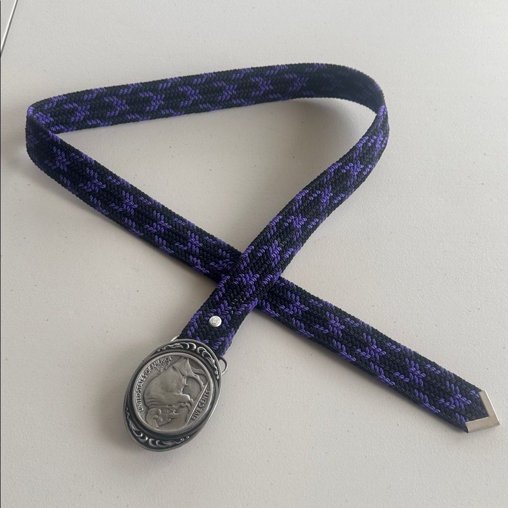 Vtg 1988 Siskiyou Buckle Co. Buffalo Nickel Pewter Belt Buckle Made in USA L-XL